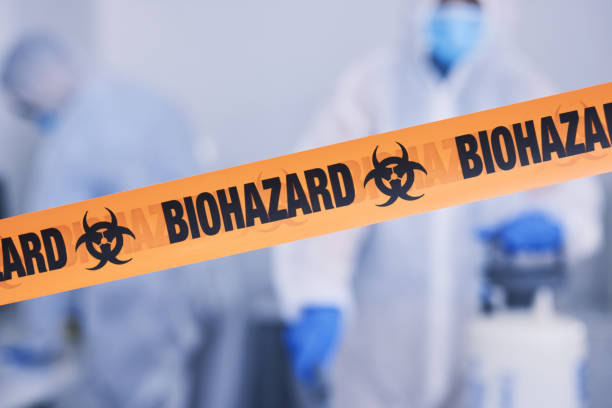 Professional Biohazard Cleanup technician working in Reedley, CA